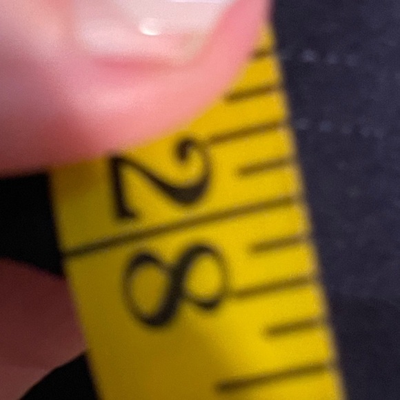 SHEIN Modely Pearls Beaded Split Hem Navy Flare Leg Pants Women’s Large 8/10 - Picture 14 of 14